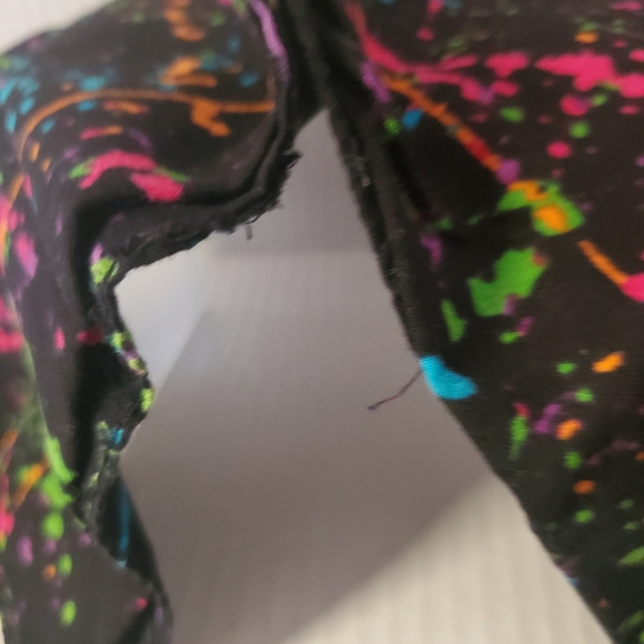 Emo Bandanas Checkered Paint Splatter Fingerless Knit Gloves Lot of 3 - Picture 8 of 12